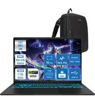 Asus Vivobook 16 V3607VH Intel Core 5 210H 80GB Ddr5 1tb SSD RTX5050 Gddr7 8gb Freedos 16" WUXGA(1920X1200) 144HZ 300NITS Taşınabilir Bilgisayar RP075F33 + Zetta Çanta