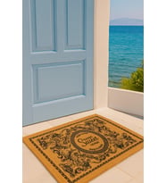 Valerine Life Velür Coco Dokulu Welcome Hoş Geldiniz Kapı Önü Dış Mekan Paspası 45x70cm 27YCM260125