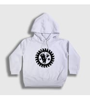 Presmono Unisex Çocuk Beyaz Logo Brand New Heavies Kapüşonlu Sweatshirt 490481tt