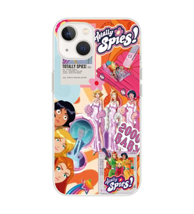 Iphone 14 Uyumlu Totally Spies Kolaj Tasarımlı Şeffaf Telefon Kılıfı