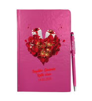 Sevgililer Gününe Özel Pembe Defter Kalem & Hediye Seti 29