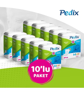 PEDİX MESANE PEDİ UNISEX ORTA BOY MEDIUM (M) 12*10 120 ADET