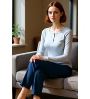 Kadın Fitted Vücuda Oturan Esnek Örme Bluz Havuz Yaka Standart Kol Çıtçıt Detaylı Kışlık Casual