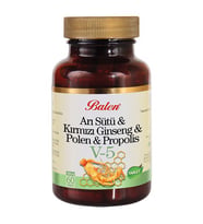 Balen (V5) Arı Sütü & Kırmızı Ginseng & Polen & Propolis Tablet Takviye Edici Gıda 1015 mg 60 Tablet