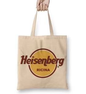 Heisenberg Logo Cafe Breaking Bad Bez Çanta Uzun Saplı