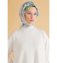 Belli Fresh Pure Eşarp 1-15 Açık Gri Karışık Desen 49977