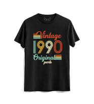 Vintage 1990 Original Parts Siyah Tshirt