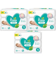 Prima Islak Havlu Mendil Hassas Ciltler İçin Bitki Bazlı Kokusuz (9 Lu Set) (3PK*3) 468 Yaprak