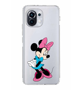 Xiaomi  Mi 11  Kamera Korumalı Kapak Minnie Mouse Tasarımlı Şeffaf  Kılıf