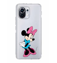 Xiaomi  Mi 11  Kamera Korumalı Kapak Minnie Mouse Tasarımlı Şeffaf  Kılıf