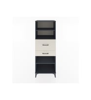 Hyperion Dolap 3 Raflı 2 Çekmeceli 60x44x163 Antrasit-Aytaşı
