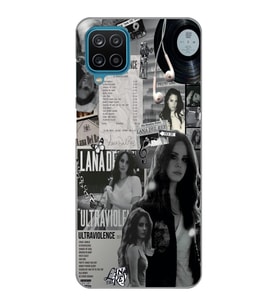 Samsung Galaxy A22/M22/M32 Uyumlu Lana Del Rey Desenli Şeffaf Telefon Kılıfı