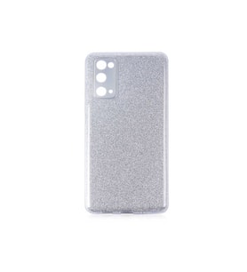 Samsung Galaxy S20 FE Uyumlu Kılıf Zore Shining Silikon (Gümüş)
