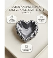 Kalp Formunda Aksesuar Kutusu ve Dekoratif Takı Çanağı
