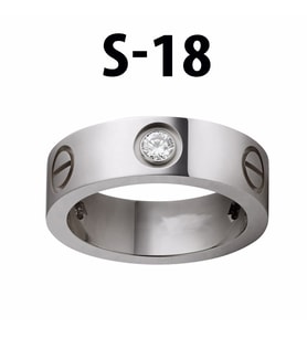 Kartier Taşlı Yüzük Silver Renk 18 Numara