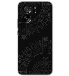 Xiaomi Mi 13T Kılıf HD Desen Baskılı Arka Kapak - Siyah Mandala