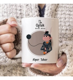 Kişiye Özel Oğlak Burcu Erkeğe Hediye Kupa Bardak