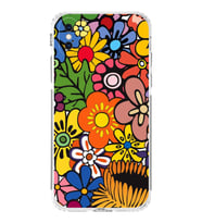 PrintiFy iPhone X ile Uyumlu Retro Color 2  Kamera Korumalı Şeffaf  Kılıf