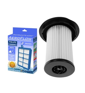Philips ErgoFit FC9254/01 Uyumlu Filtre Seti  1x FC8038/01 - 1x FC6086/01 (AeroFlow® Yıkanabilir Hepa)