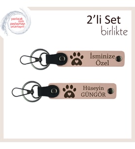Evcil Hayvanını Kaybetmiş Kişilere Anı Niteliğinde, Kalpli Pati Temalı Set, Yavru Ağzı-Yavru Ağzı