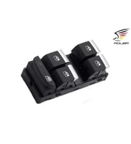 8W0959851E Cam Açma Anahtarı 4'lü Krom - Audi A4 2016-> - A5-Q5 2017-> - Rs4-Rs5 2018->