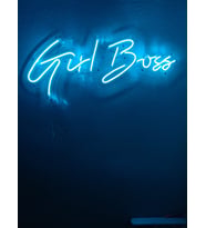 Girl Boss Neon Tabela Neon yazı  Led Dekoratif Duvar Aydınlatması Neon Duvar Dekorasyonu 60x25cm