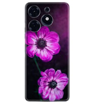 Tecno Spark 10 Pro Kılıf Resimli Desenli Silikon Platinium Series Çiçekler 1869