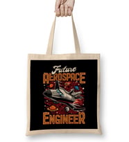 Future Aerospace Engineer Spaceship Obsessed Kid Bez Çanta Uzun Saplı