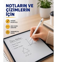 Yüksek Hassasiyetli Eğim Sensörlü Dijital Kalem - Usb-c Hızlı Şarjlı Yeni Nesil