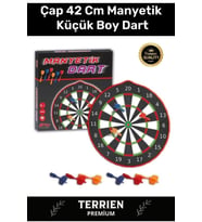 Premium Eğitici Zeka Geliştirici Öğretici Eğlence Aile Manyetik Dart Küçük Boy Çap 42 Cm