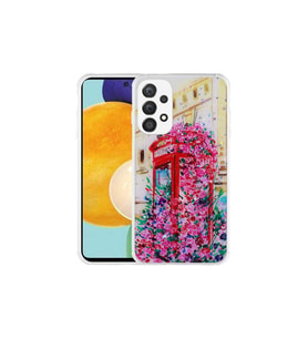 Samsung Galaxy A32 4G Uyumlu Kılıf Simli Desenli Kamera Korumalı Parlak Zore Popy Kapak