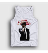 Presmono Unisex Beyaz English Film Pulp Fiction Atlet 249003tt
