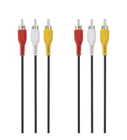 Belkin Blk-F3Y083Bf2M Av,3Xrca,M/M Nikel Kablo, 2M, Siyah