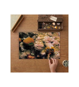 Deniz Bitkileri- Sualtı Canlıları Tasarımı 240 parça Ahşap Puzzle Ahşap Kutuda MP00098