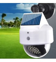 Güneş Enerjili Solar Sahte Dome Kamera Kırmızı Caydırıcı Işıklı Solar Aydınlatma