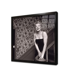 Marilyn Monroe Çerçeveli Cam Tablo