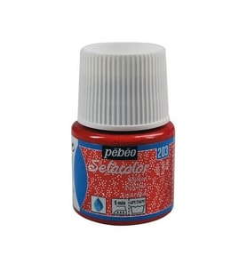 Pebeo Setacolor Glitter (Simli)  Kumaş Boyası 203 RUBY 