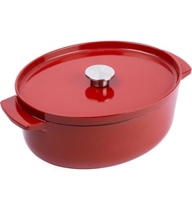 KitchenAid CC006063-001 5.6 Litre 30 cm. Oval Döküm Demir Tencere - Kırmızı