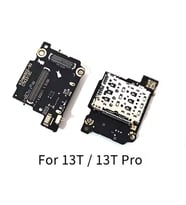 Xiaomi 13T/13T Pro Sim Bordu Sim Kart Okuyucu Tepsi Mikro SD Hafıza Kartı Tutucu Yuvası Flex Kablo Tamir Parçaları