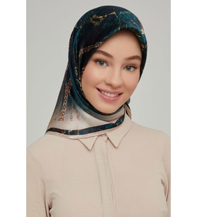 Armine Nostalji Serisi %100 Sura İpek Eşarp 8615D 04