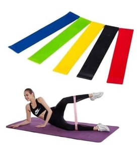 Aerobik Bant 5 Li Pilates Yoga Bandı *