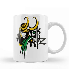 Loki Logo Kupa Bardak Porselen