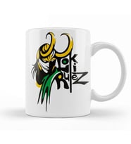 Loki Logo Kupa Bardak Porselen