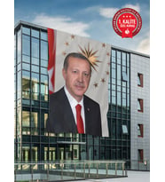 Recep Tayyip Erdoğan Posteri 400x600 cm - Raşel Kumaş 1. Kalite