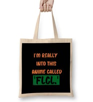 ANIME Quotes-Style Lover Sayings Word Gift Bez Çanta Uzun Saplı