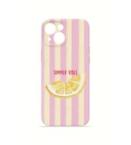 iPhone 15 Vorian İnce Kamera Korumalı Mika Kılıf Summer Vibes Lemon