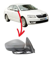 Skoda Octavia Dikiz Ayna Sağ 2013 9 Pin Katlanır Aydınlatmalı