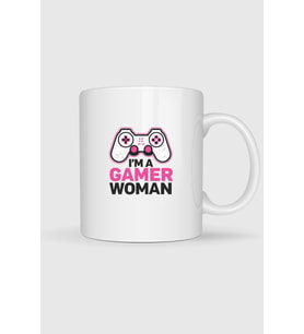 Ben Oyuncu Kadınım Gamer Baskılı Kupa Bardak