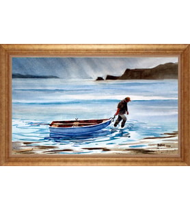 ALTIN ÇERÇEVELİ PASPARTULU TABLO CR1300