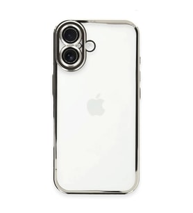 Apple iPhone 16 Plus Kılıf Razer Lensli Silikon - Gümüş